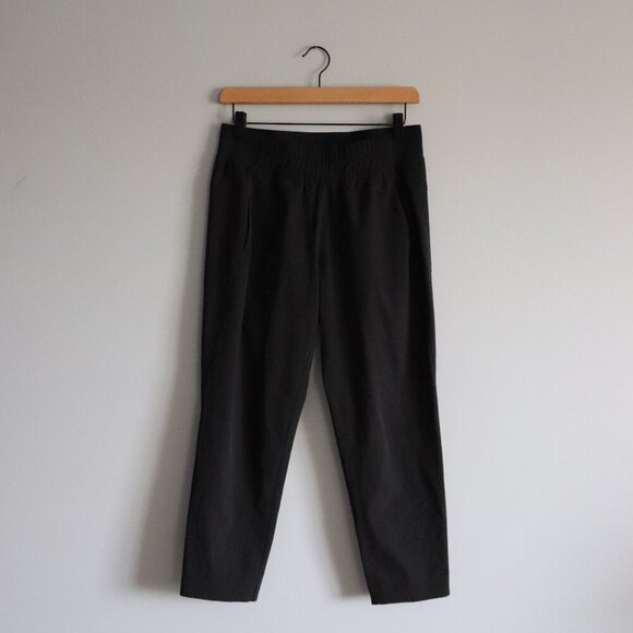 PrAna Women's Black Sz S Pull On Active Stretch Casual Pocket Straight Leg Pants - Picture 1 of 11
